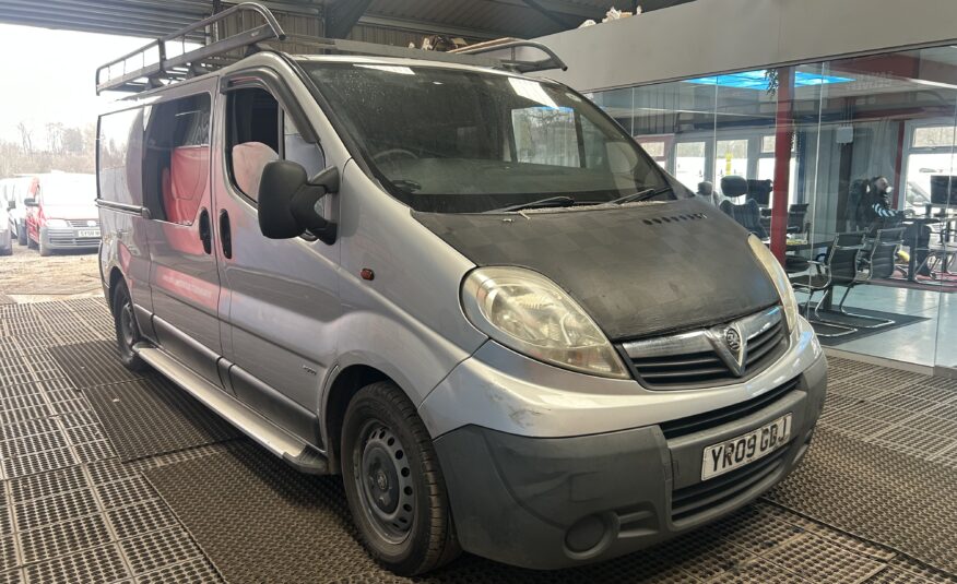 2009 VAUXHALL VIVARO 2900 D/C LWB