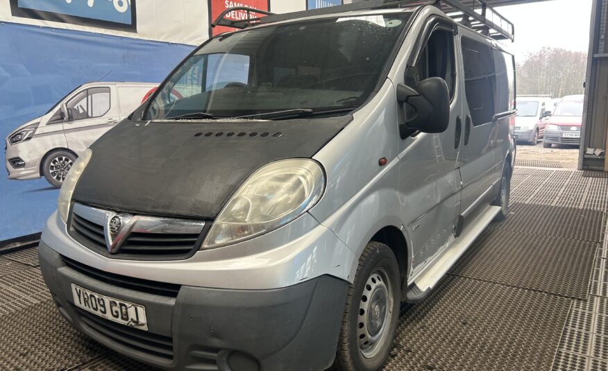 2009 VAUXHALL VIVARO 2900 D/C LWB