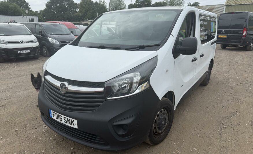2016 VAUXHALL VIVARO 2900 BT CDTI ECOFLEX SS