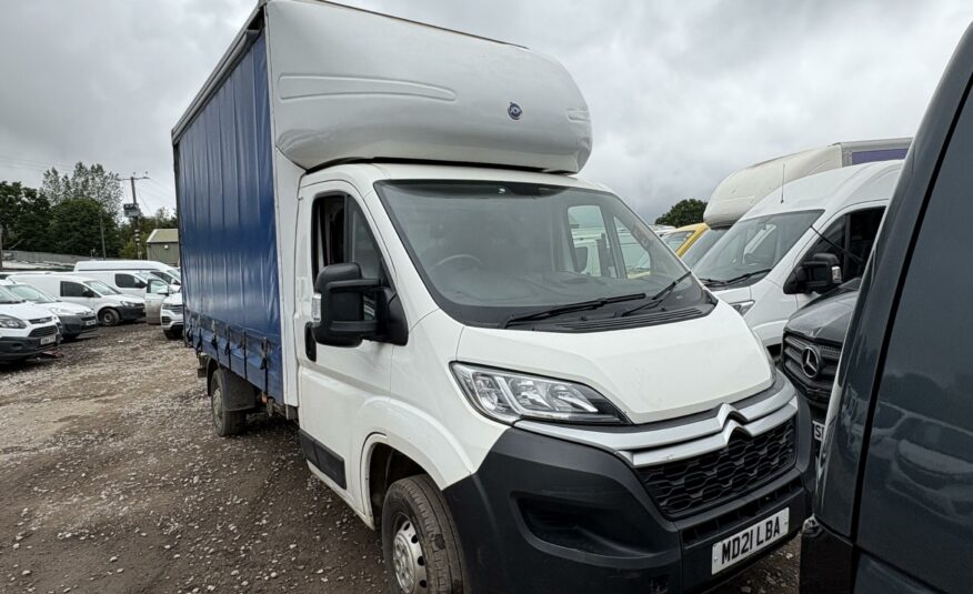 2021 CITROEN RELAY 35 L4 CURTAINSIDE BLUEHDI S/S