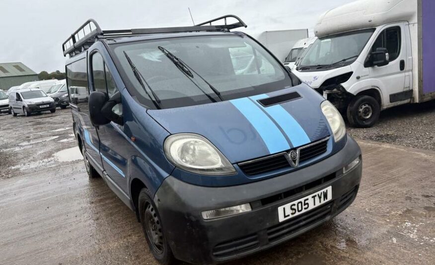 2005 Vauxhall Vivaro Vivaro 2700 DI SWB – LS05TYW