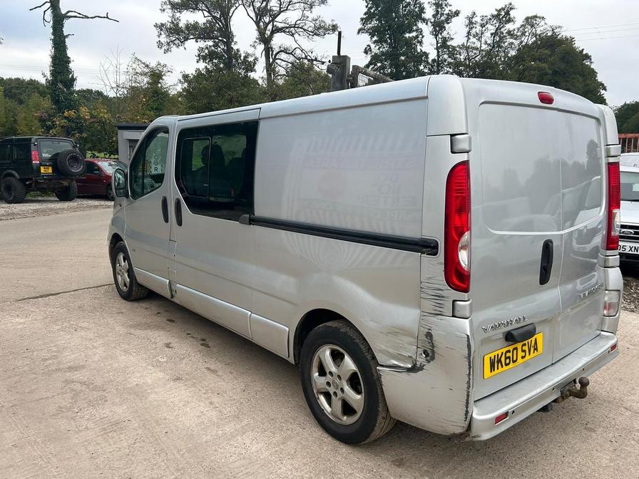 2010 Vauxhall Vivaro – Model: Vivaro 2900 Double Cab LWB – WK60SVA