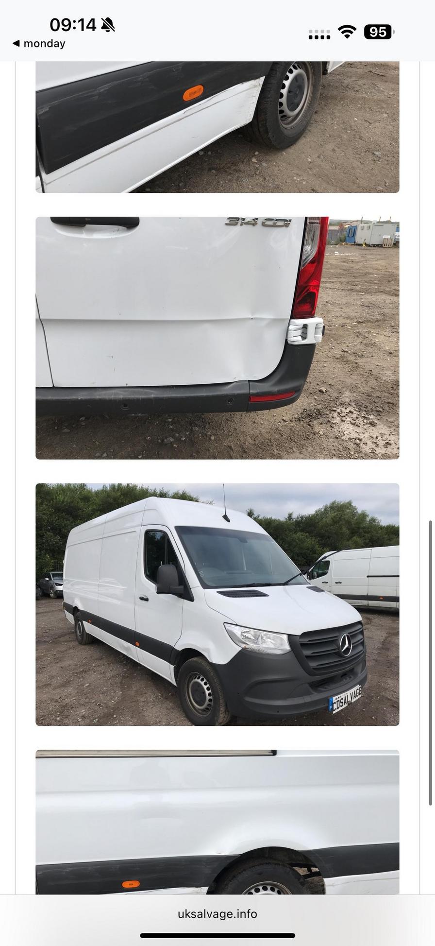 2019 Mercedes-Benz Sprinter – Model: Sprinter 314 CDI – KL19XUU