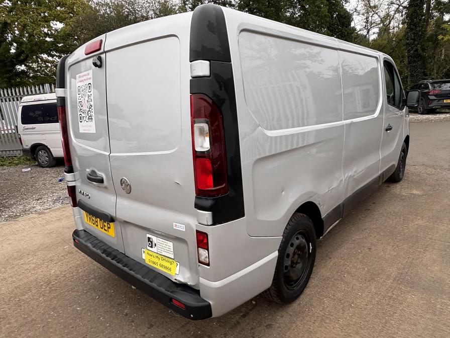 2018 Vauxhall Vivaro – Model: Vivaro 2900 Sportive CDTi – YR68OEP