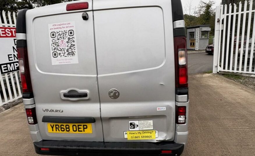 2018 Vauxhall Vivaro – Model: Vivaro  2900 Sportive CDTi – YR68OEP
