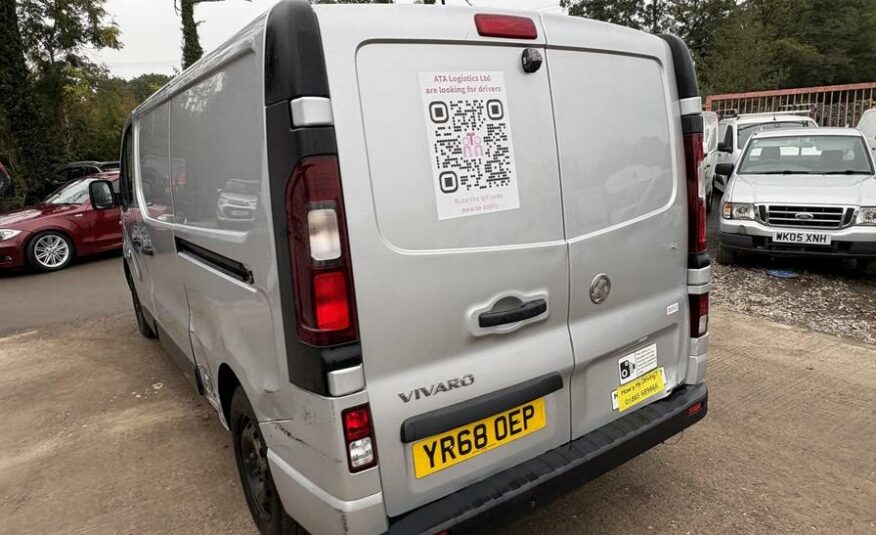 2018 Vauxhall Vivaro – Model: Vivaro  2900 Sportive CDTi – YR68OEP