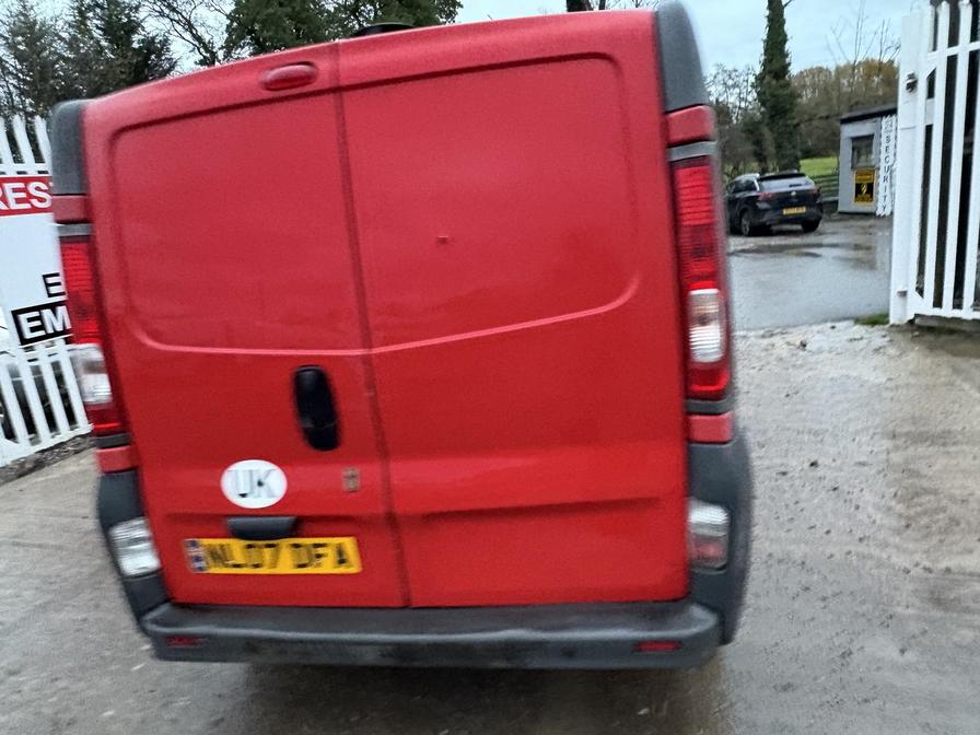 2007 Vauxhall Vivaro – Model: Vivaro  2700 CDTI SWB – NL07DFA