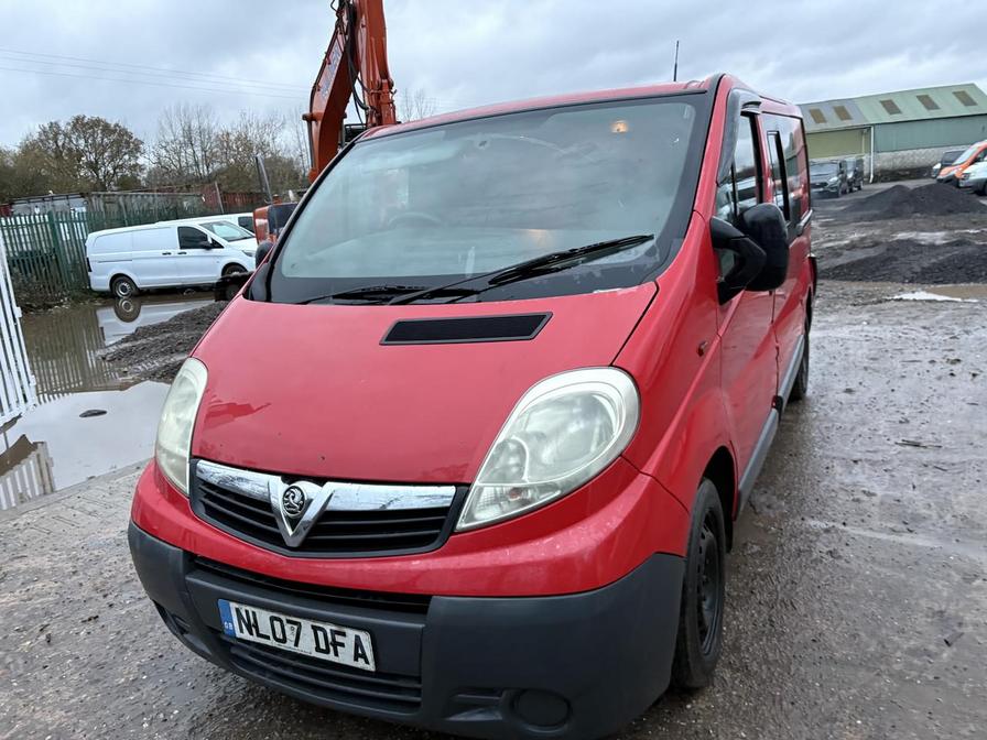 2007 Vauxhall Vivaro – Model: Vivaro  2700 CDTI SWB – NL07DFA