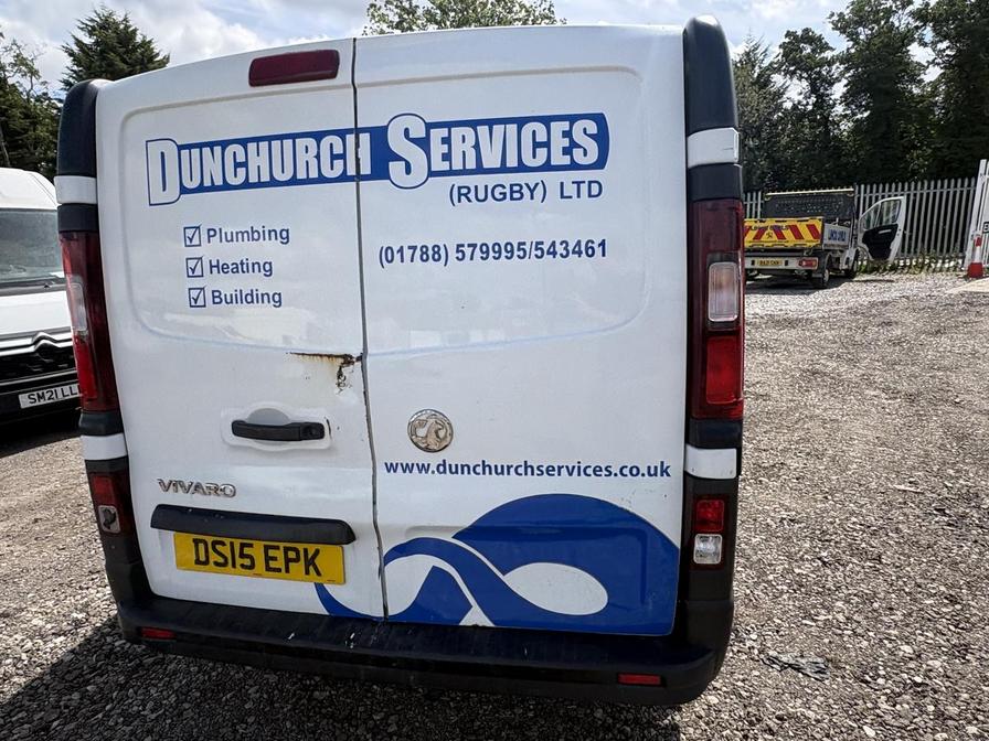 2015 Vauxhall Vivaro – Model: Vivaro  2900 CDTI – DS15EPK